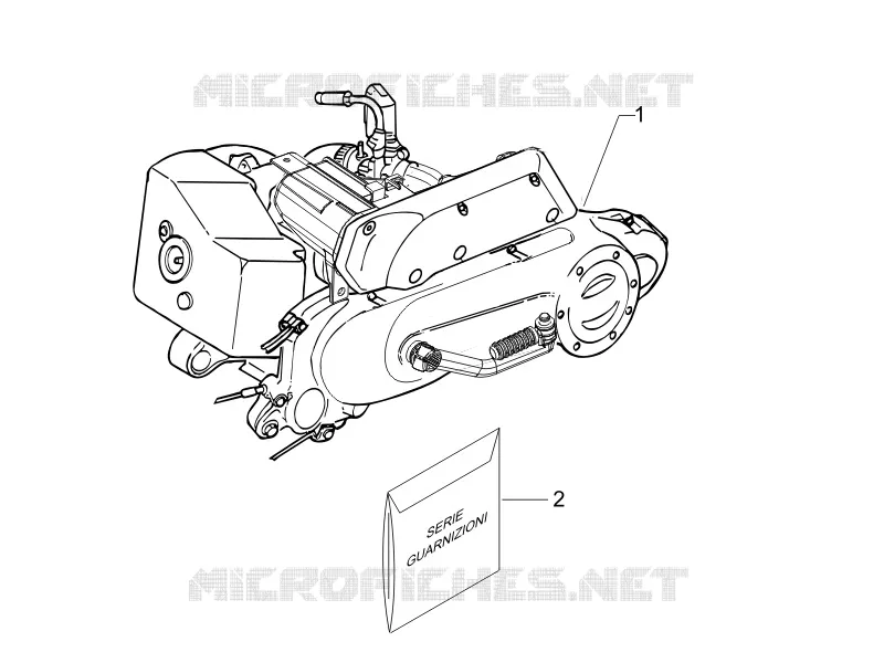 Moteur complet PIAGGIO PIAGGIO-SCOOTER 50 FLY 2006  Fly 2T