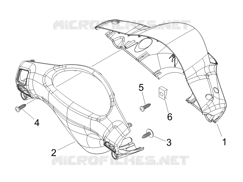Couvertures guidon PIAGGIO PIAGGIO-SCOOTER 50 FLY 2010  Fly 2T