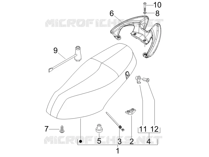 Selle/sieges PIAGGIO PIAGGIO-SCOOTER 50 FLY 2006  Fly 4T