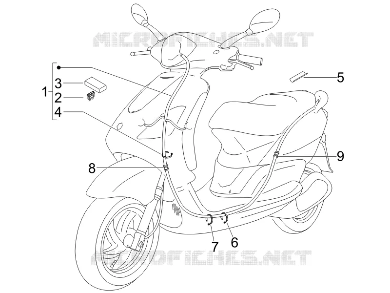 Faisceau de câbles principal PIAGGIO PIAGGIO-SCOOTER 50 FLY 2007  Fly 4T