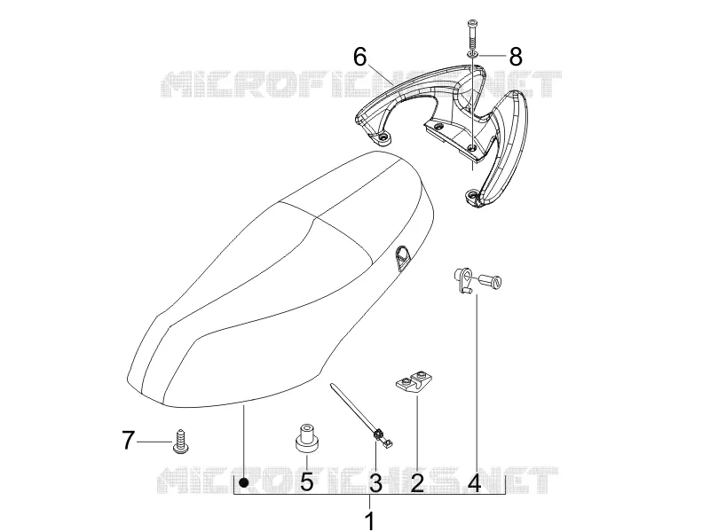 Selle/sieges PIAGGIO PIAGGIO-SCOOTER 50 FLY 2009  Fly 4T