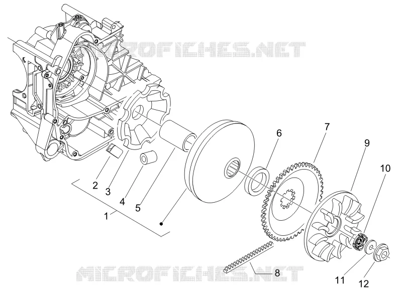 Poulie motrice PIAGGIO PIAGGIO-SCOOTER 50 FLY 2006  Fly 4T 2V