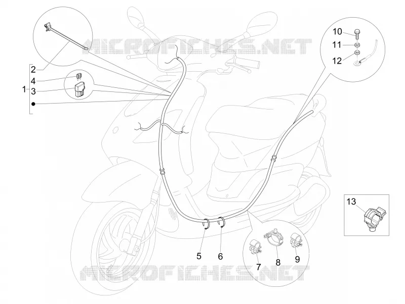 Faisceau de câbles principal PIAGGIO PIAGGIO-SCOOTER 50 FLY 2015  Fly 4T 2V