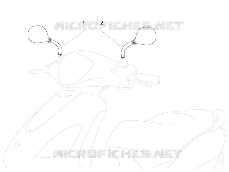 Rétroviseur/s PIAGGIO PIAGGIO-SCOOTER 50 FLY 2014  Fly 4T 2V