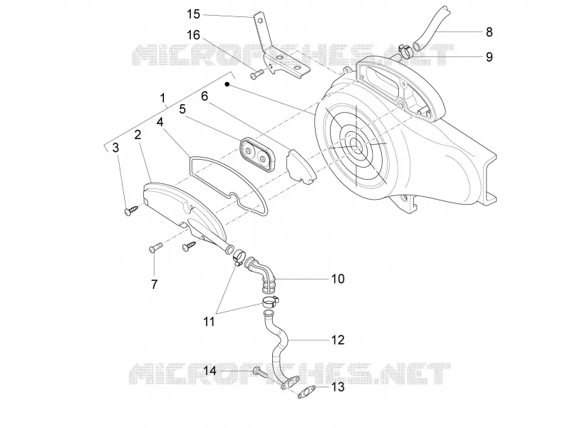 BOITE AIR SECONDAIRE PIAGGIO PIAGGIO-SCOOTER 50 FLY 2015  Fly 4T 4V