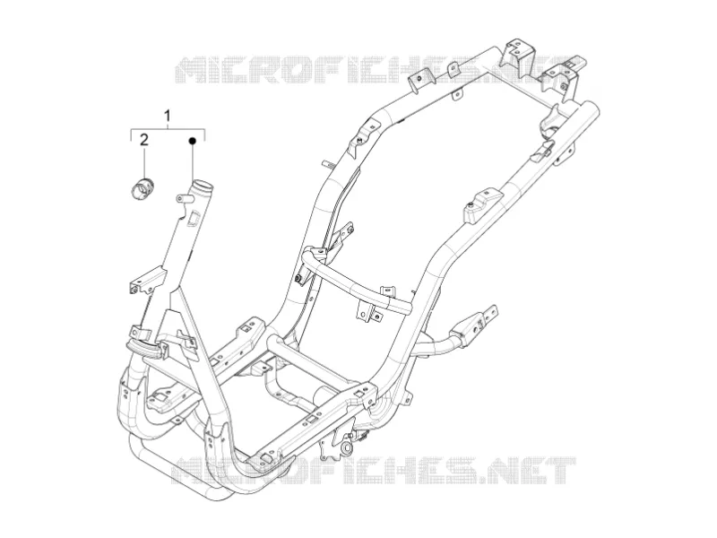 Châssis/coque PIAGGIO PIAGGIO-SCOOTER 50 FLY 2016  Fly 4T 4V