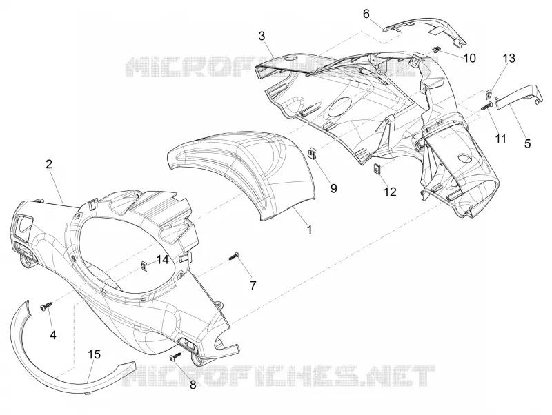 Couvertures guidon PIAGGIO PIAGGIO-SCOOTER 50 FLY 2016  Fly 4T 4V