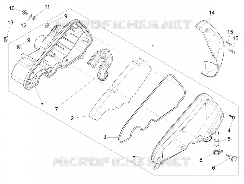 Filtre à air PIAGGIO PIAGGIO-SCOOTER 50 FLY 2016  Fly 4T 4V