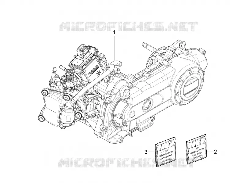 Moteur complet PIAGGIO PIAGGIO-SCOOTER 50 FLY 2013  Fly 4T 4V