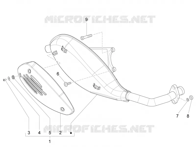 Silencieux PIAGGIO PIAGGIO-SCOOTER 50 FLY 2015  Fly 4T 4V