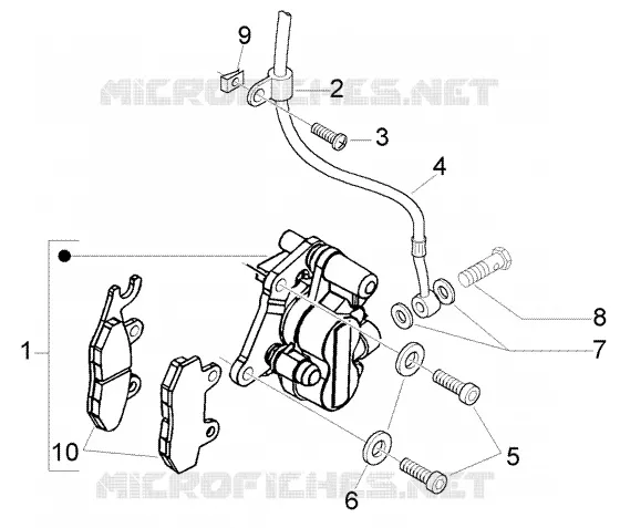 Etrier frein a disque PIAGGIO PIAGGIO-SCOOTER 150 FLY Other year  Fly 4T