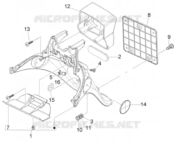 Garde boue ar. PIAGGIO PIAGGIO-SCOOTER 50 FLY Other year  Fly 2T