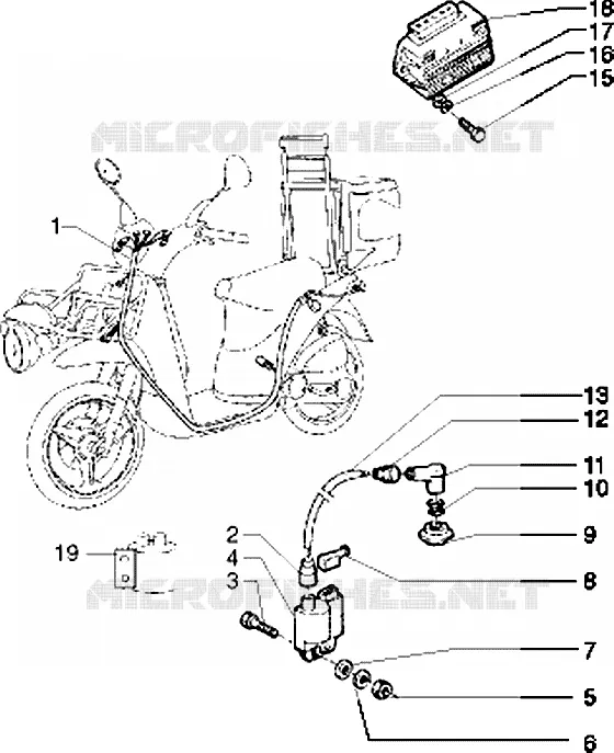 Dispositifs electriques PIAGGIO PIAGGIO-SCOOTER 50 FREE Other year  Free PPTT