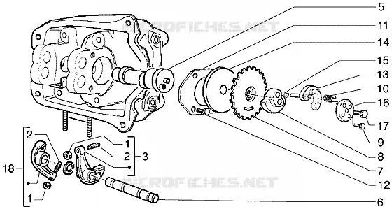 Ensemble support balanciers PIAGGIO PIAGGIO-SCOOTER 125 HEXAGON Other year  Hexagon GTX