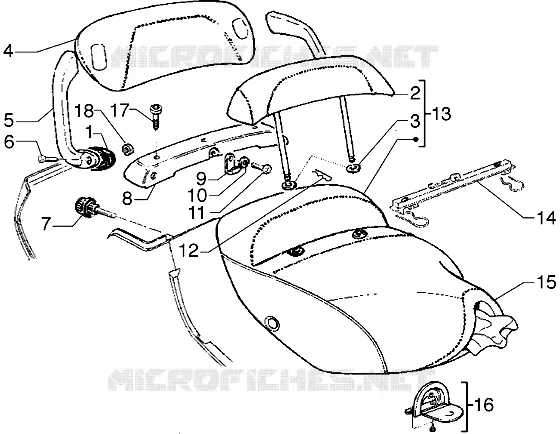 Selle PIAGGIO PIAGGIO-SCOOTER 125 HEXAGON Other year  Hexagon GTX