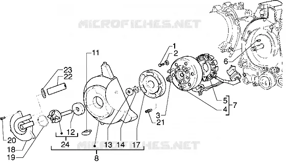 Volant magnetique PIAGGIO PIAGGIO-SCOOTER 125 HEXAGON Other year  Hexagon GTX
