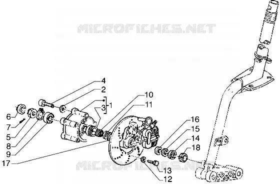 Frein a disque PIAGGIO PIAGGIO-SCOOTER 180 HEXAGON Other year  Hexagon GTX