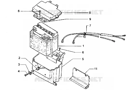 Batterie PIAGGIO PIAGGIO-SCOOTER 180 HEXAGON Before 200  Hexagon LX