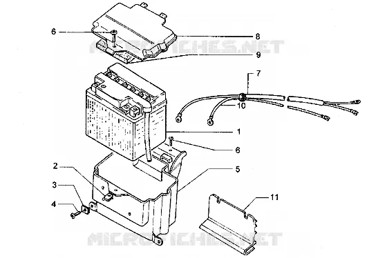 Batterie PIAGGIO PIAGGIO-SCOOTER 180 HEXAGON Before 200  Hexagon LXT