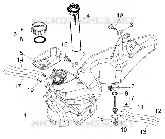 Reservoir PIAGGIO PIAGGIO-SCOOTER 50 LIBERTY Other year  Liberty 4T RST PTT (E)