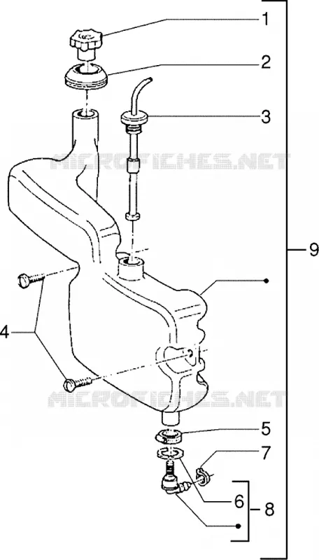 Reservoir d'huile PIAGGIO PIAGGIO-SCOOTER 50 NRG Before 200  NRG Extreme