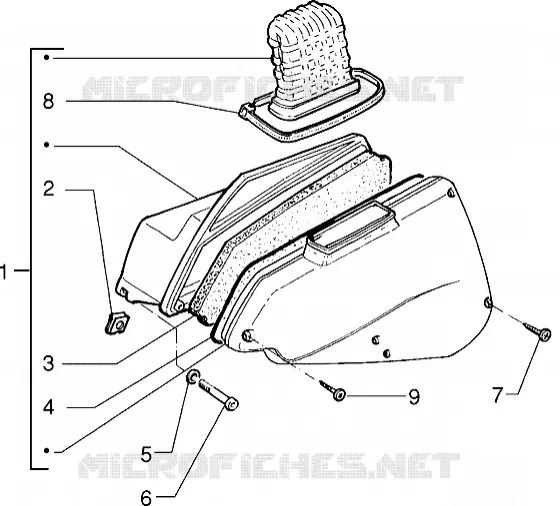 Filtre a air PIAGGIO PIAGGIO-SCOOTER 50 SFERA Other year  Sfera RST