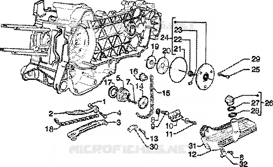 Pompe d'huile-carter huile PIAGGIO PIAGGIO-SCOOTER 125 SKIPPER Other year  Skipper 4T