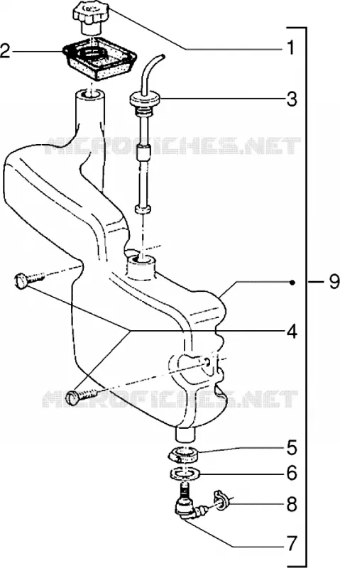 Reservoir d'huile PIAGGIO PIAGGIO-SCOOTER 125 SKIPPER 1998  Skipper