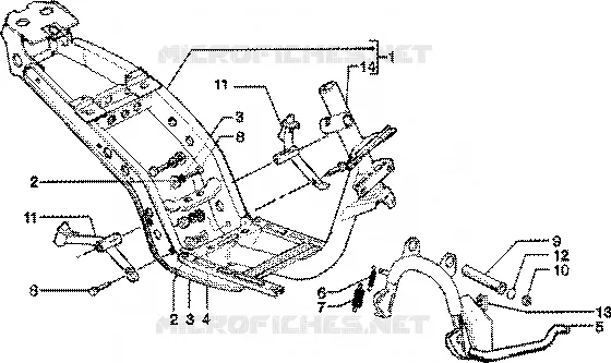 Chassis- bequille PIAGGIO PIAGGIO-SCOOTER 150 SKIPPER Other year  Skipper 4T