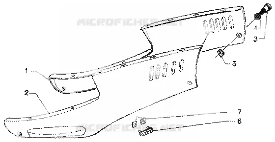 Protections laterales PIAGGIO PIAGGIO-SCOOTER 125 SUPER-HEXAGON Other year  Super Hexagon GTX