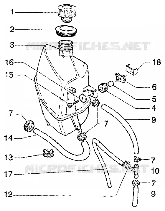 Vase d'expansion PIAGGIO PIAGGIO-SCOOTER 125 SUPER-HEXAGON Other year  Super Hexagon GTX