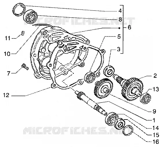 Arbre roue ar PIAGGIO PIAGGIO-SCOOTER 180 SUPER-HEXAGON Other year  Super Hexagon GTX