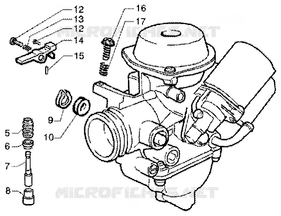 Carburateur PIAGGIO PIAGGIO-SCOOTER 180 SUPER-HEXAGON Other year  Super Hexagon GTX