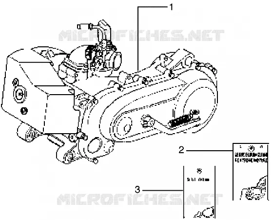 Moteur PIAGGIO PIAGGIO-SCOOTER 125 TYPHOON Other year  Typhoon X