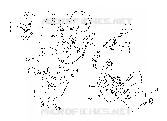 Bouclier-pare-brise PIAGGIO PIAGGIO-SCOOTER 125 X9 Other year  X9 SL