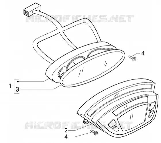 Groupe des instruments PIAGGIO PIAGGIO-SCOOTER 200 X9 Other year  X9 Evolution