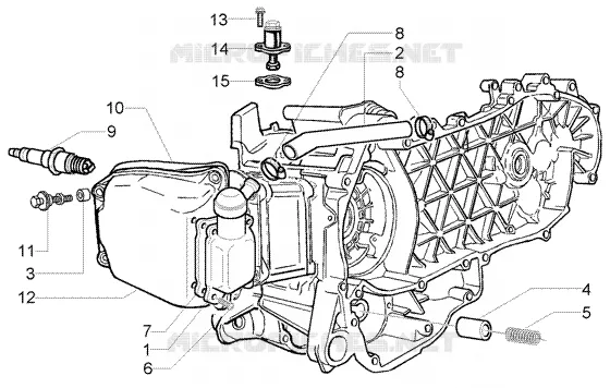 Soupape by-pass - Tendeur de chaîne - Soupape reniflard huile PIAGGIO PIAGGIO-SCOOTER 250 X9 Other year  X9 Evolution