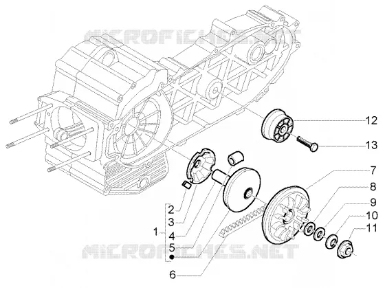 Poulie Motrice PIAGGIO PIAGGIO-SCOOTER 500 X9 Other year  X9 Evolution