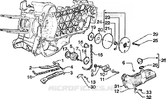 Pompe d'huile-carter huile PIAGGIO PIAGGIO-SCOOTER 125 ZIP Other year  Zip 4T