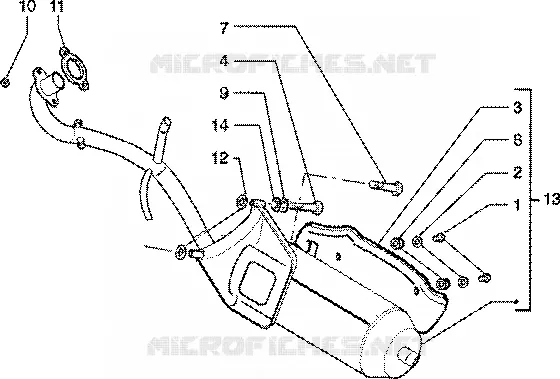Silencieux catalytique PIAGGIO PIAGGIO-SCOOTER 125 ZIP Other year  Zip 4T