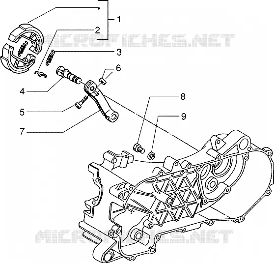 Levier du frein PIAGGIO PIAGGIO-SCOOTER 95 ZIP Other year  Zip