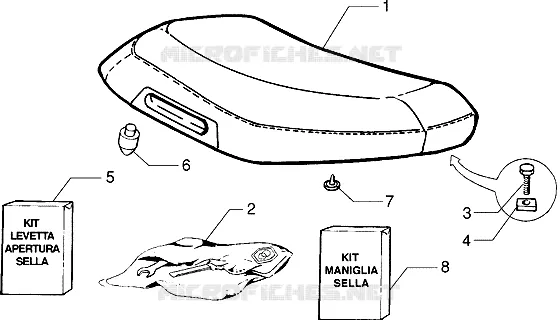 Selle PIAGGIO PIAGGIO-SCOOTER 50 ZIP Before 200  Zip Fast Rider RST