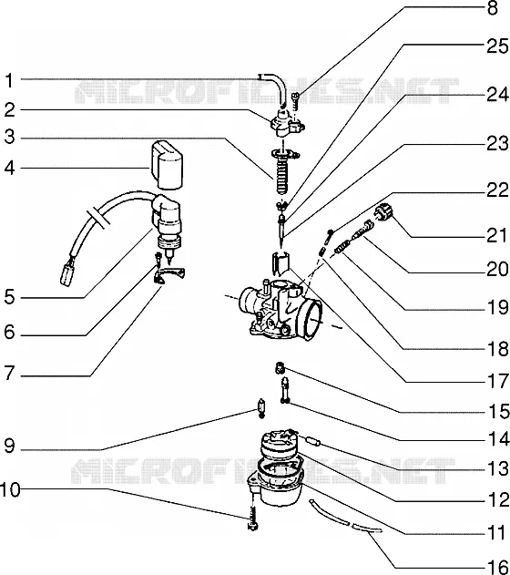 Carburateur PIAGGIO PIAGGIO-SCOOTER 50 ZIP Before 200  Zip freno a disco