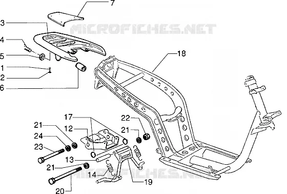 Châssis-Bequille PIAGGIO PIAGGIO-SCOOTER 50 ZIP Before 200  Zip SP