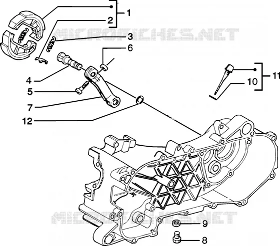 Levier du frein PIAGGIO PIAGGIO-SCOOTER 50 ZIP Before 200  Zip SP H2O