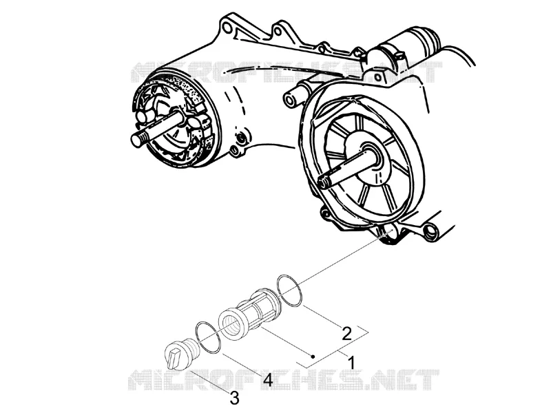 Couvercle volant magnetique - Filtre à huile PIAGGIO PIAGGIO-SCOOTER 100 LIBERTY 2013  Liberty 4T
