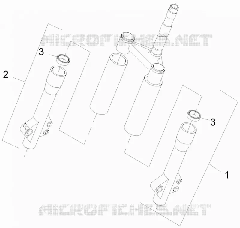 Composants de la fourche (Wuxi Top) PIAGGIO PIAGGIO-SCOOTER 125 LIBERTY 2011  Liberty 4T 2V E3