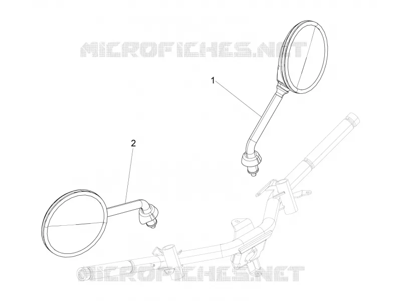 Rétroviseur/s PIAGGIO PIAGGIO-SCOOTER 125 LIBERTY 2011  Liberty 4T 2V ie E3