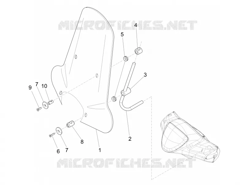 Pare-brise - Glaces PIAGGIO PIAGGIO-SCOOTER 125 LIBERTY 2013  Liberty 4T 3V ie E3