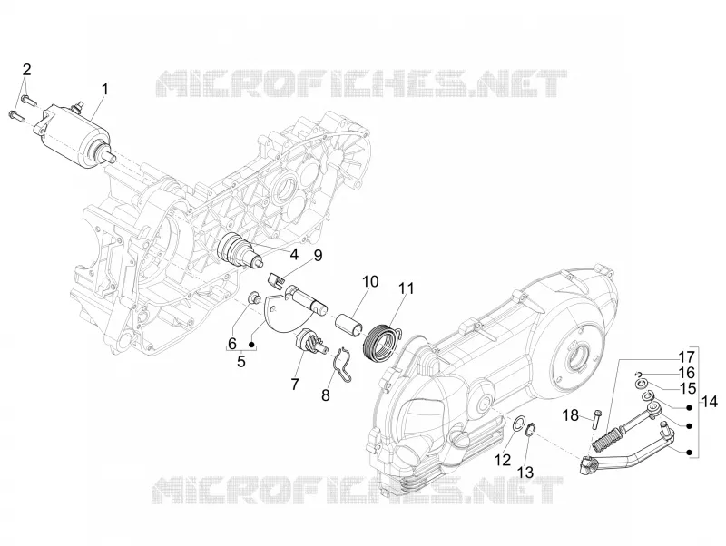 Démarrage - Démarrage électrique PIAGGIO PIAGGIO-SCOOTER 125 LIBERTY 2014  Liberty 4T 